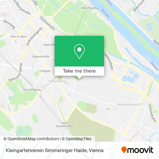 Kleingartenverein Simmeringer Haide map