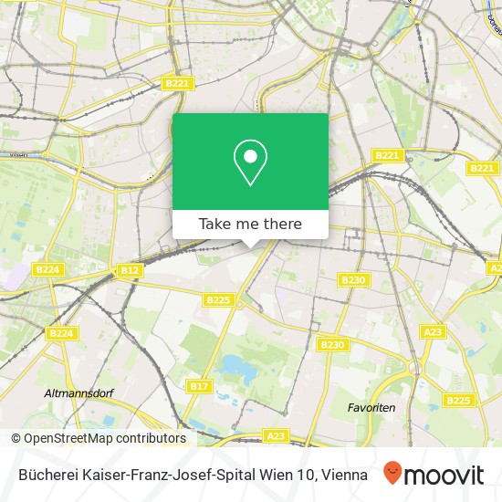 Bücherei Kaiser-Franz-Josef-Spital Wien 10 map