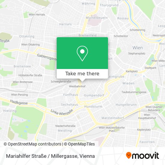 Mariahilfer Straße / Millergasse map