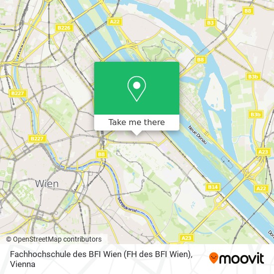 Fachhochschule des BFI Wien map