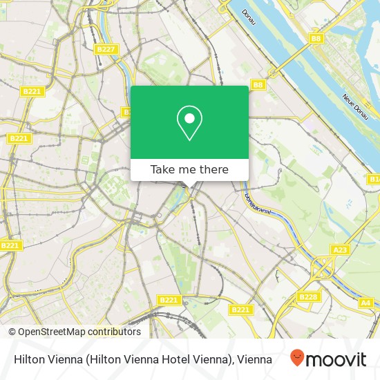 Hilton Vienna (Hilton Vienna Hotel Vienna) map
