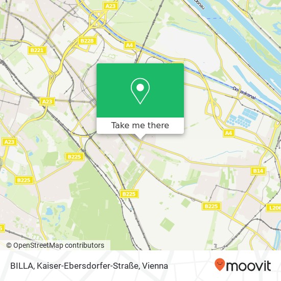 BILLA, Kaiser-Ebersdorfer-Straße map