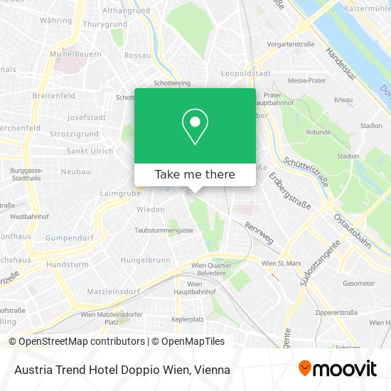 Austria Trend Hotel Doppio Wien map