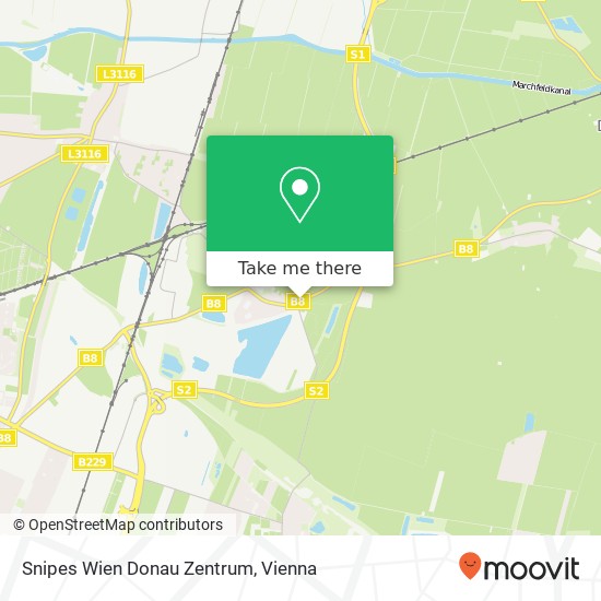 Snipes Wien Donau Zentrum map