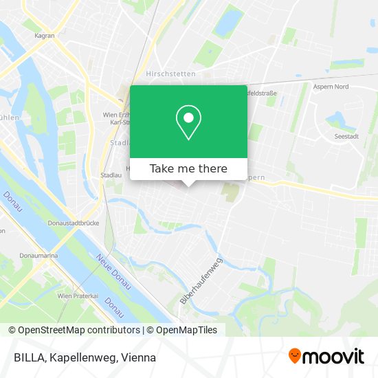 BILLA, Kapellenweg map