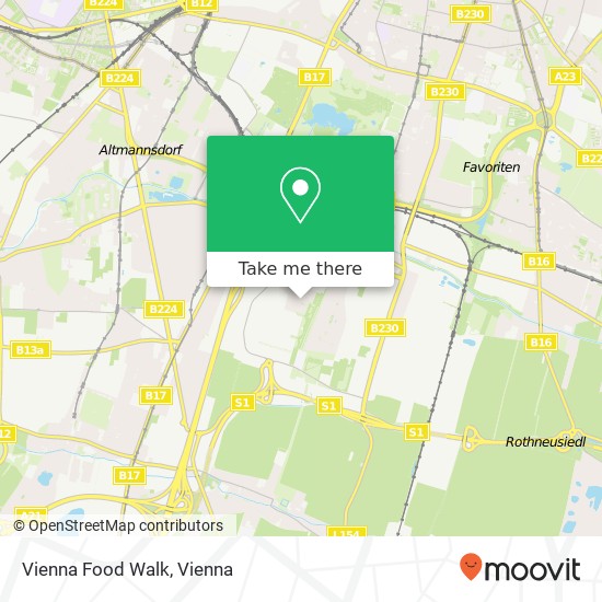 Vienna Food Walk map