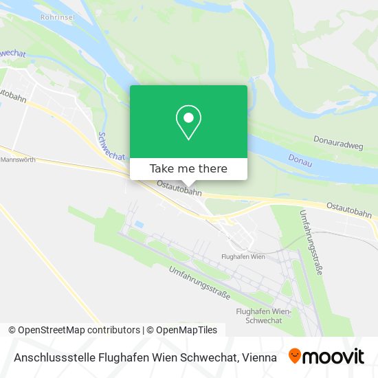 Anschlussstelle Flughafen Wien Schwechat map