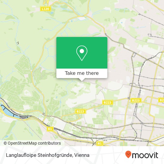 Langlaufloipe Steinhofgründe map