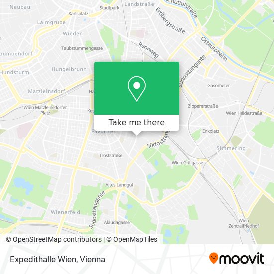 Expedithalle Wien map