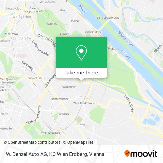 W. Denzel Auto AG, KC Wien Erdberg map