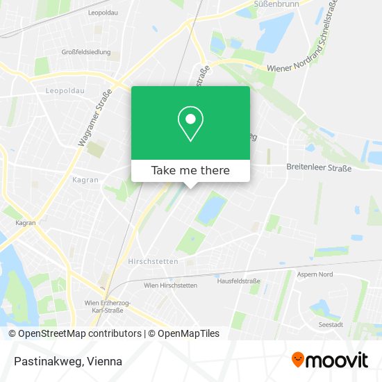 Pastinakweg map