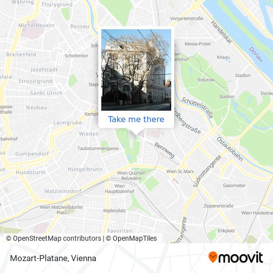 Mozart-Platane map
