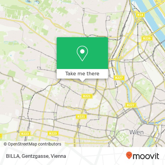 BILLA, Gentzgasse map