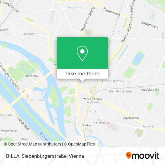 BILLA, Siebenbürgerstraße map