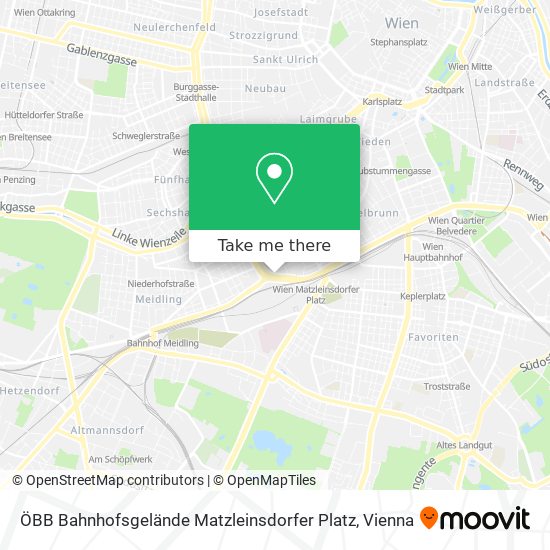 ÖBB Bahnhofsgelände Matzleinsdorfer Platz map