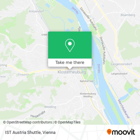IST Austria Shuttle map