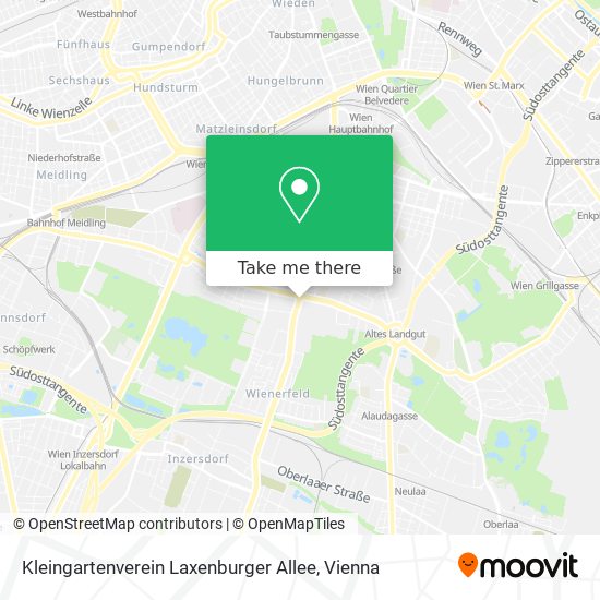 Kleingartenverein Laxenburger Allee map