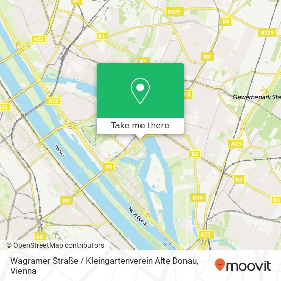 Wagramer Straße / Kleingartenverein Alte Donau map