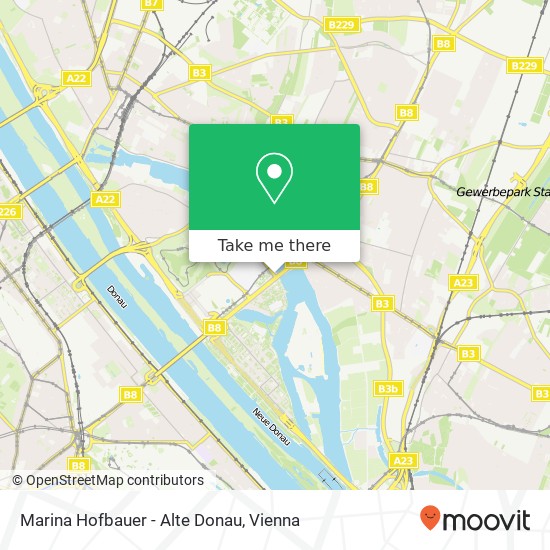 Marina Hofbauer - Alte Donau map