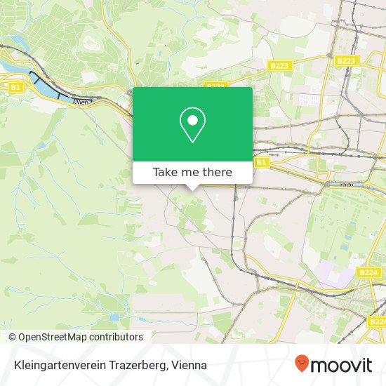 Kleingartenverein Trazerberg map