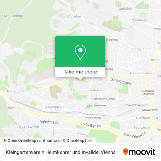 Kleingartenverein Heimkehrer und Invalide map
