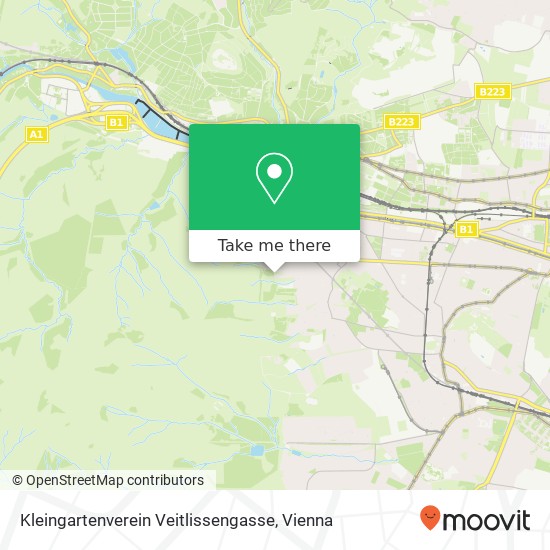 Kleingartenverein Veitlissengasse map