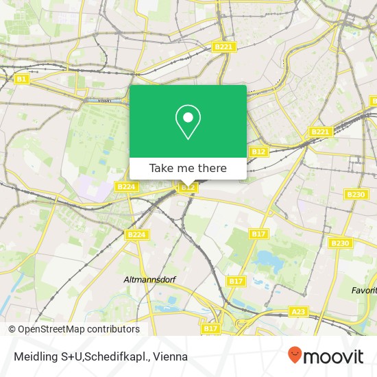 Meidling S+U,Schedifkapl. map