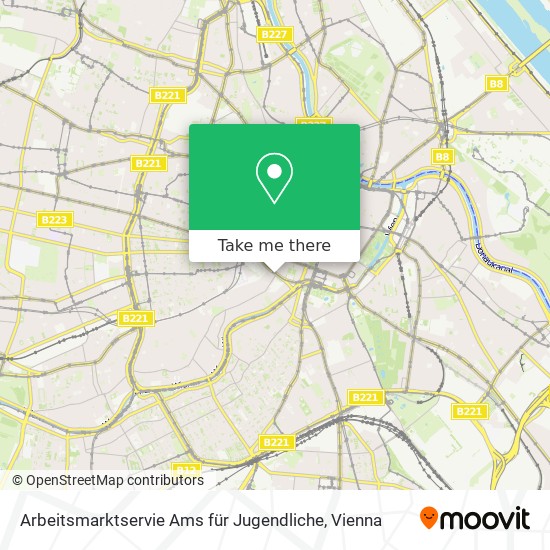 Arbeitsmarktservie Ams für Jugendliche map