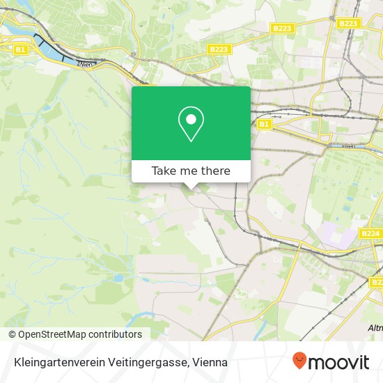 Kleingartenverein Veitingergasse map