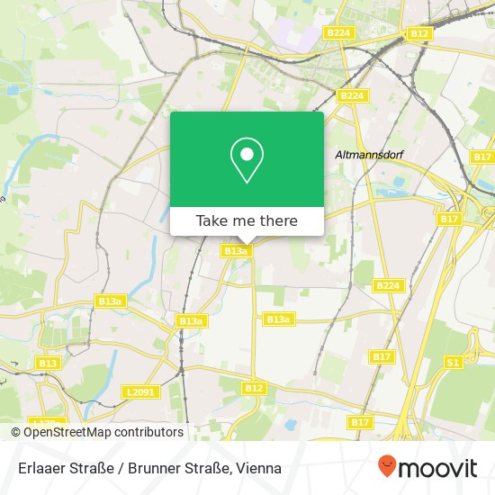 Erlaaer Straße / Brunner Straße map