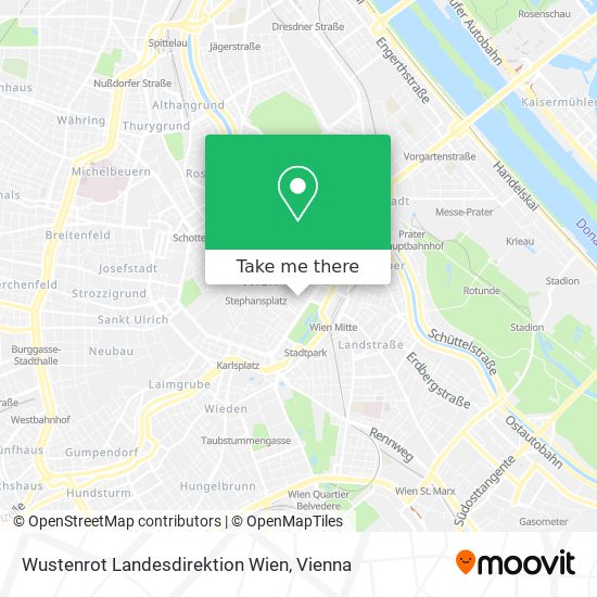 Wustenrot Landesdirektion Wien map