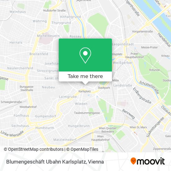 Blumengeschäft Ubahn Karlsplatz map