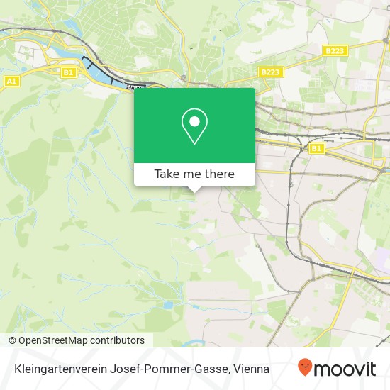 Kleingartenverein Josef-Pommer-Gasse map