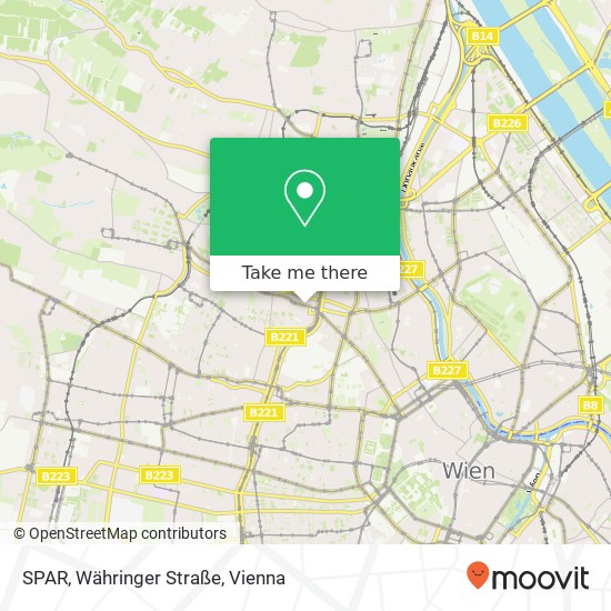 SPAR, Währinger Straße map