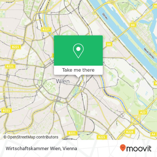 Wirtschaftskammer Wien map