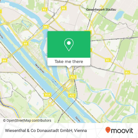 Wiesenthal & Co Donaustadt GmbH map