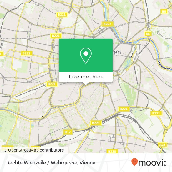 Rechte Wienzeile / Wehrgasse map