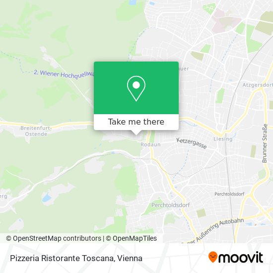 Pizzeria Ristorante Toscana map