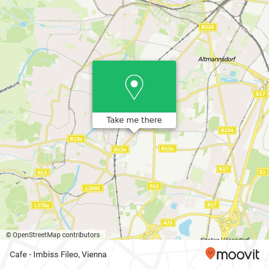 Cafe - Imbiss Fileo, Breitenfurter Straße 351 1230 Wien map