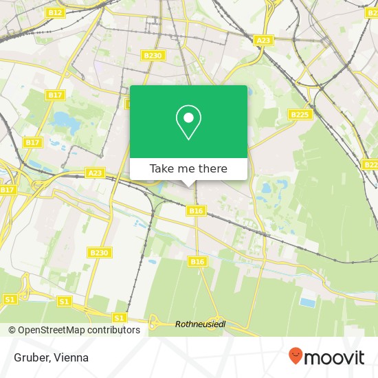 Gruber, Stockholmer Platz 6 1100 Wien map