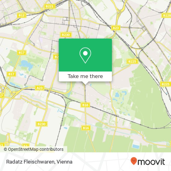 Radatz Fleischwaren, Favoritenstraße 239 1100 Wien map