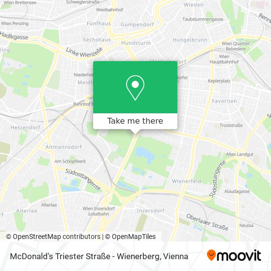 McDonald's Triester Straße - Wienerberg map