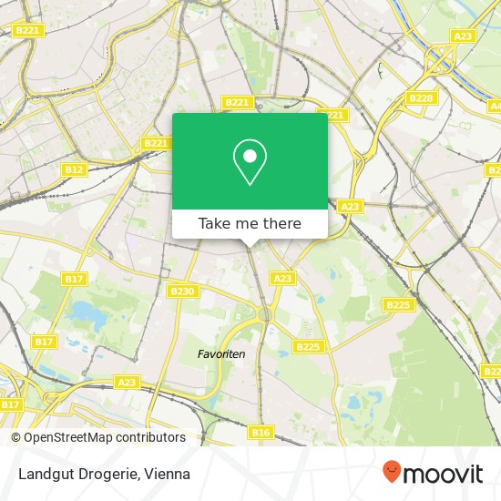 Landgut Drogerie, Favoritenstraße 159 1100 Wien map