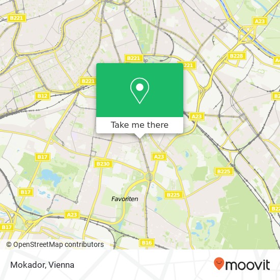 Mokador, Favoritenstraße 155 1100 Wien map