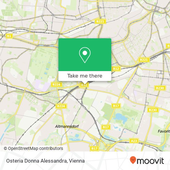 Osteria Donna Alessandra, Breitenfurter Straße 1 1120 Wien map
