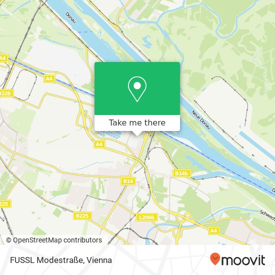 FUSSL Modestraße, Margetinstraße 1110 Wien map