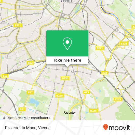 Pizzeria da Manu, Laxenburger Straße 38 1100 Wien map