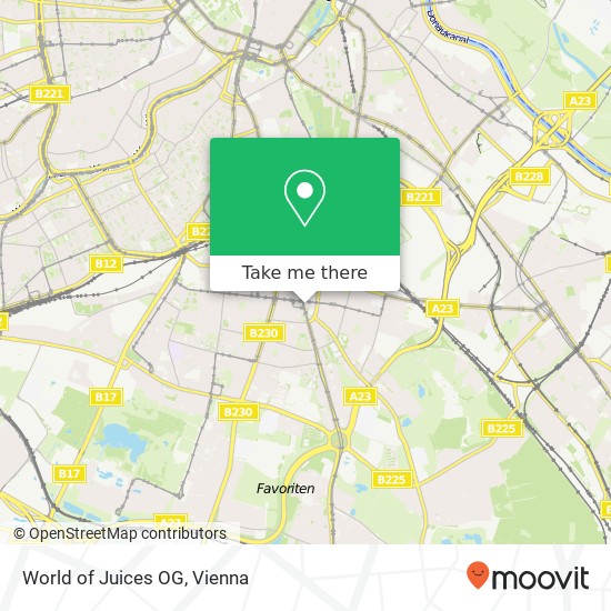 World of Juices OG, Favoritenstraße 1100 Wien map