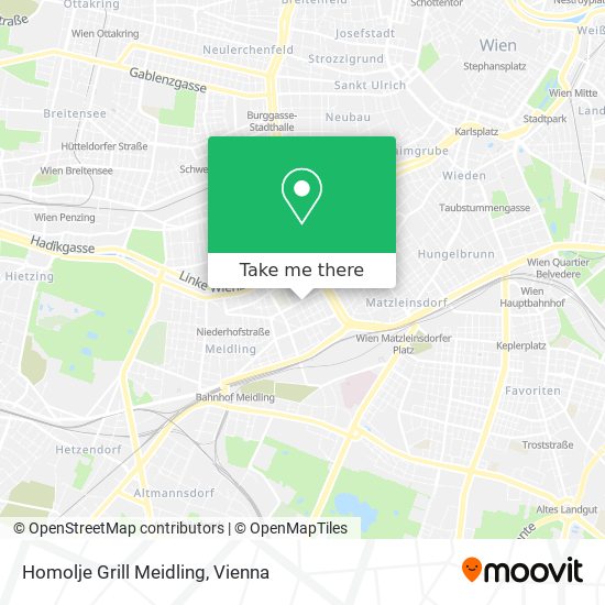 Homolje Grill Meidling map