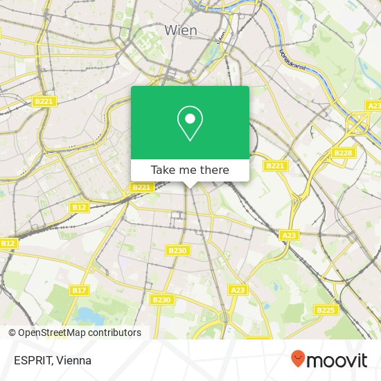 ESPRIT, Columbusplatz 8 1100 Wien map